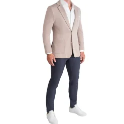 State and Liberty Athletic Fit Knit Blazer - Desert Taupe