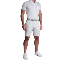 State and Liberty Athletic Fit Shorts - Grey Seersucker