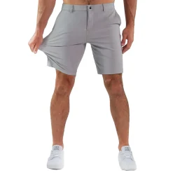 State and Liberty Athletic Fit Shorts - Light Grey