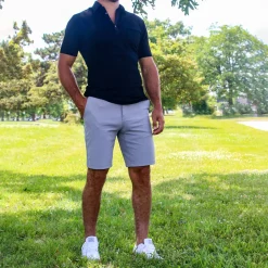 State and Liberty Athletic Fit Shorts - Light Grey