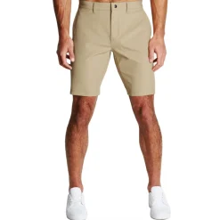 State and Liberty Athletic Fit Shorts - Mid Khaki