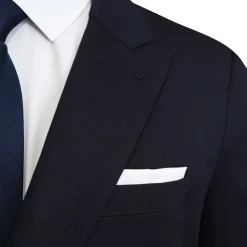 State and Liberty Athletic Fit Stretch Blazer - Navy Double Breasted