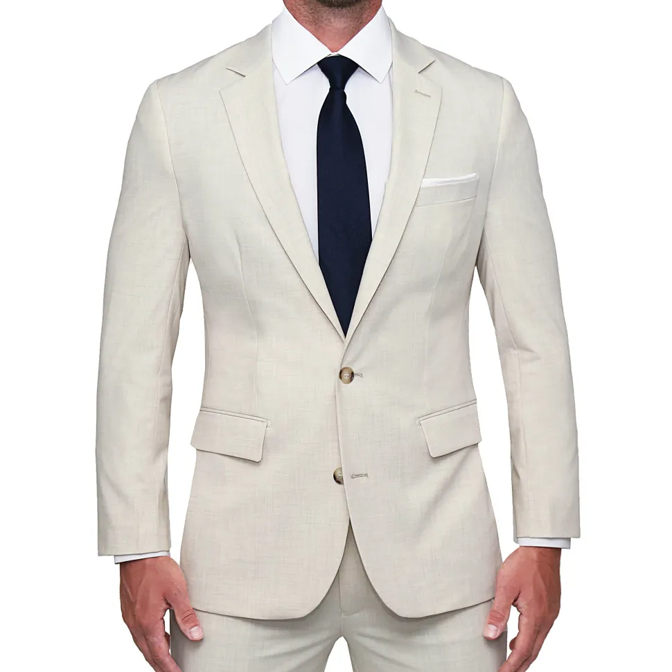 State and Liberty Athletic Fit Stretch Blazer - Lightweight Heathered Bamboo