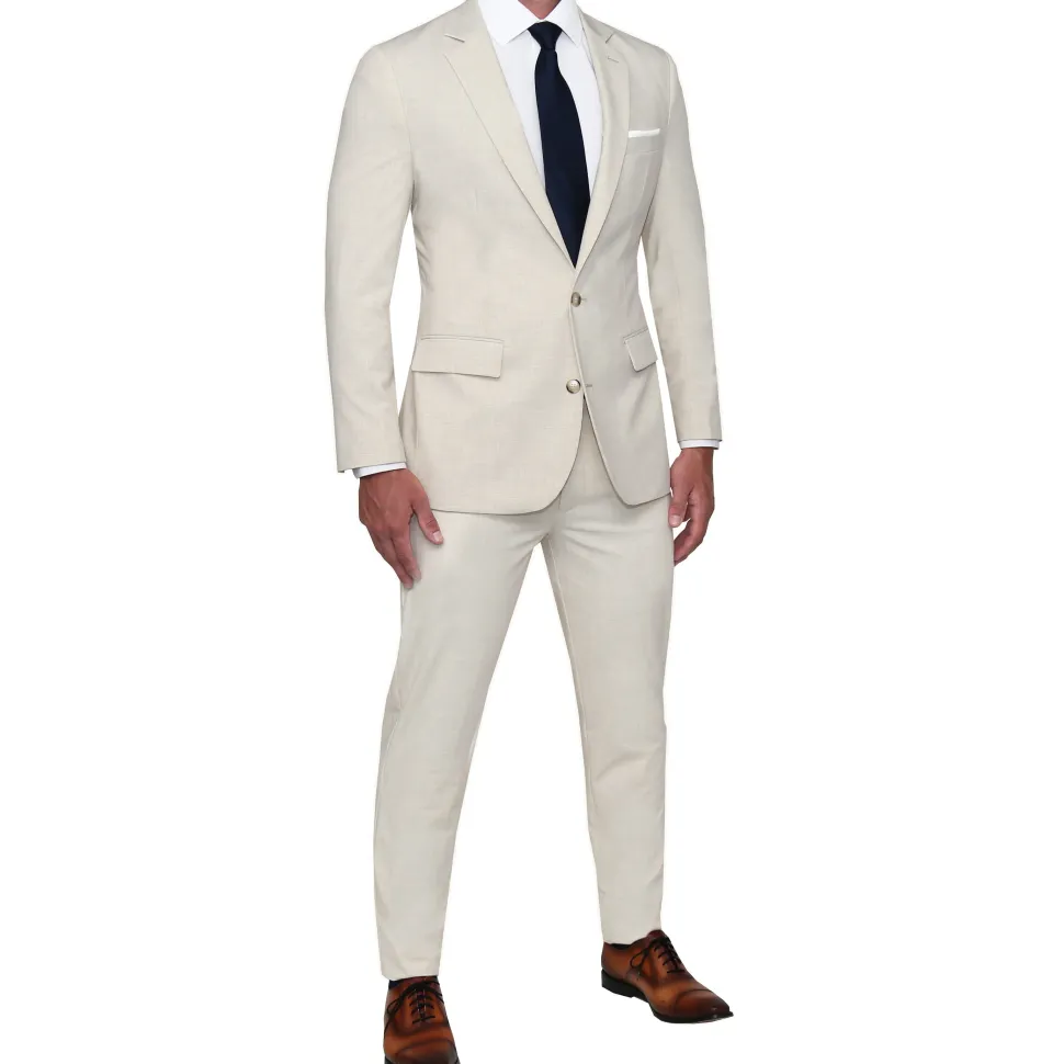 State and Liberty Athletic Fit Stretch Blazer - Lightweight Heathered Bamboo