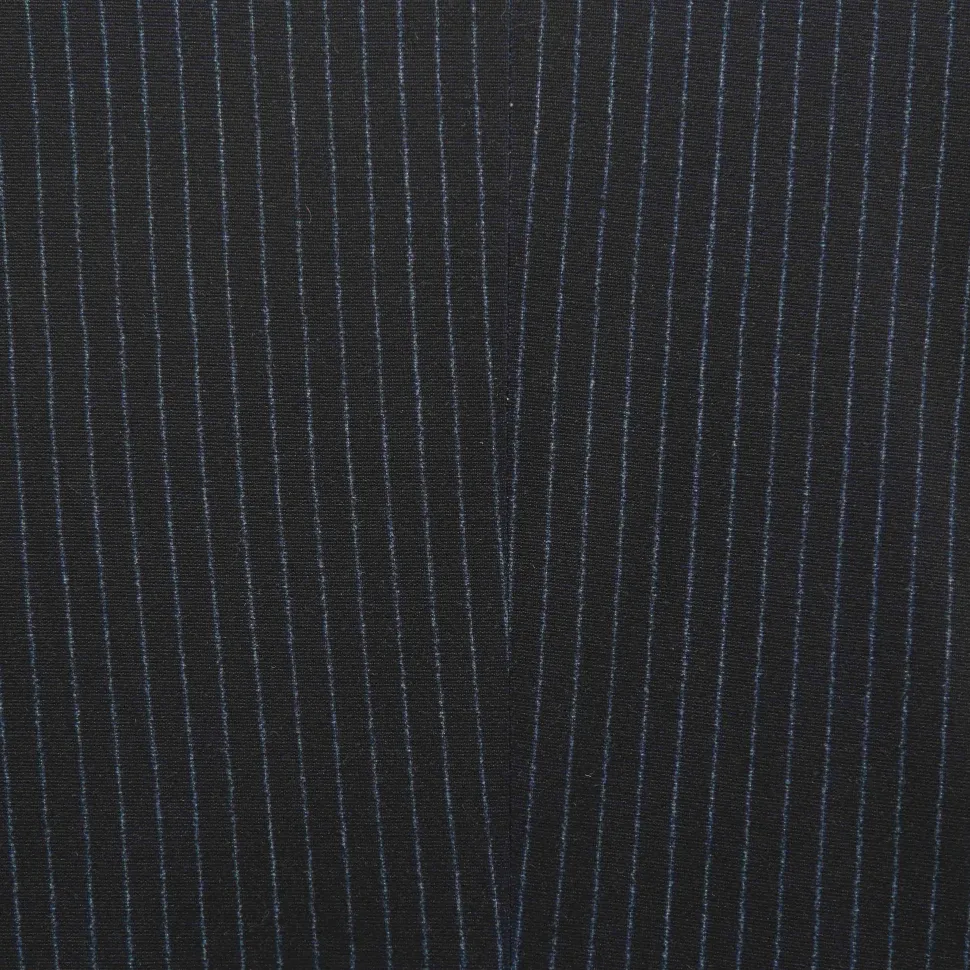 State and Liberty Athletic Fit Stretch Blazer - Knit Blue Chalk Stripe