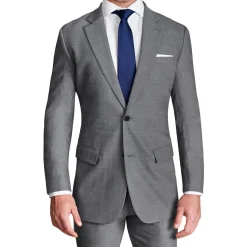 State and Liberty Athletic Fit Stretch Blazer - Heathered Grey