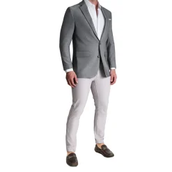 State and Liberty Athletic Fit Stretch Blazer - Heathered Grey