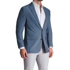 State and Liberty Athletic Fit Stretch Blazer - Heathered Blue