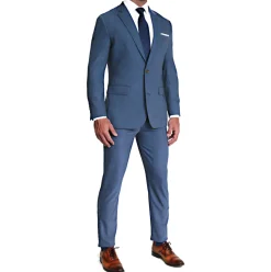 State and Liberty Athletic Fit Stretch Blazer - Heathered Blue