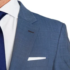 State and Liberty Athletic Fit Stretch Blazer - Heathered Blue