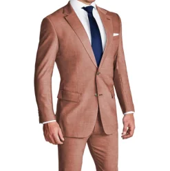 State and Liberty Athletic Fit Stretch Blazer - Heathered Salmon