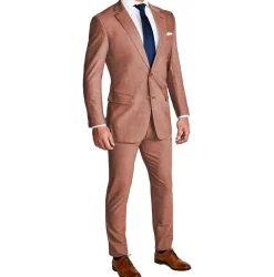 State and Liberty Athletic Fit Stretch Blazer - Heathered Salmon