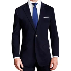State and Liberty Athletic Fit Stretch Blazer - Navy