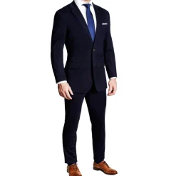 State and Liberty Athletic Fit Stretch Blazer - Navy