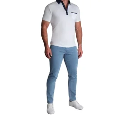 State and Liberty Athletic Fit Stretch Jeans - Light Blue