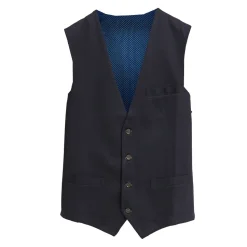 State and Liberty Athletic Fit Stretch Suit Vest - Navy