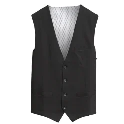 State and Liberty Athletic Fit Stretch Suit Vest - Black
