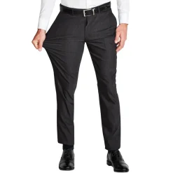 State and Liberty Athletic Fit Stretch Suit Pants - Heathered Charcoal