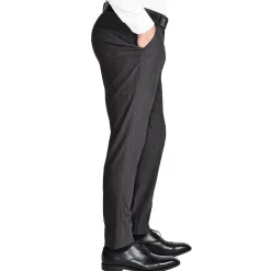 State and Liberty Athletic Fit Stretch Suit Pants - Heathered Charcoal