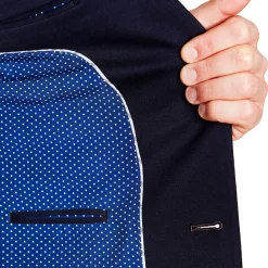 State and Liberty Athletic Fit Stretch Suit - Navy