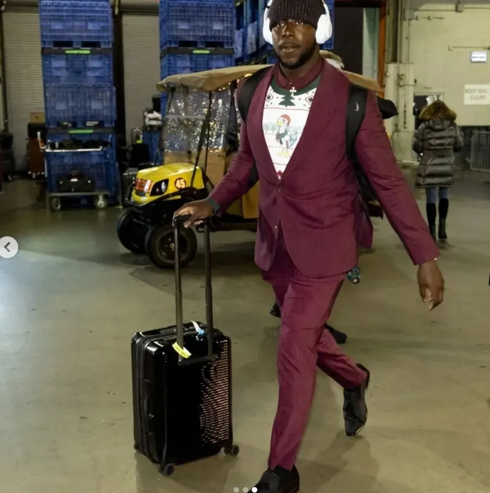 State and Liberty Athletic Fit Stretch Suit - Heathered Maroon