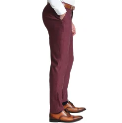 State and Liberty Athletic Fit Stretch Suit - Heathered Maroon