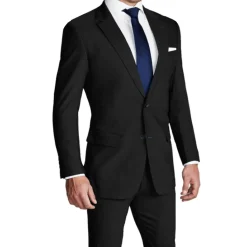 State and Liberty Athletic Fit Stretch Suit - Heathered Black