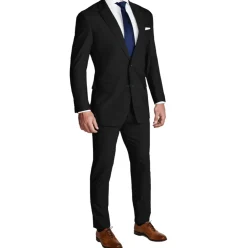 State and Liberty Athletic Fit Stretch Suit - Heathered Black