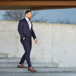 State and Liberty Athletic Fit Stretch Suit Pants -