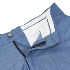 State and Liberty Athletic Fit Stretch Suit Pants - Heathered Light Blue