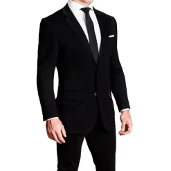 State and Liberty Athletic Fit Stretch Suit - Black