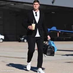 State and Liberty Athletic Fit Stretch Suit - Black