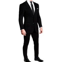 State and Liberty Athletic Fit Stretch Suit - Black