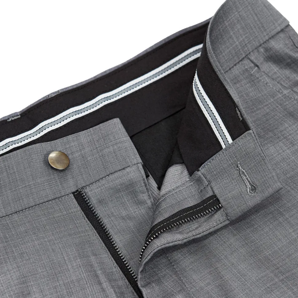 State and Liberty Athletic Fit Stretch Suit - Heathered Grey