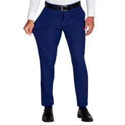 State and Liberty Athletic Fit Stretch Suit - Solid Royal Blue