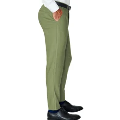 State and Liberty Athletic Fit Stretch Suit Pants - Heathered Forest Green