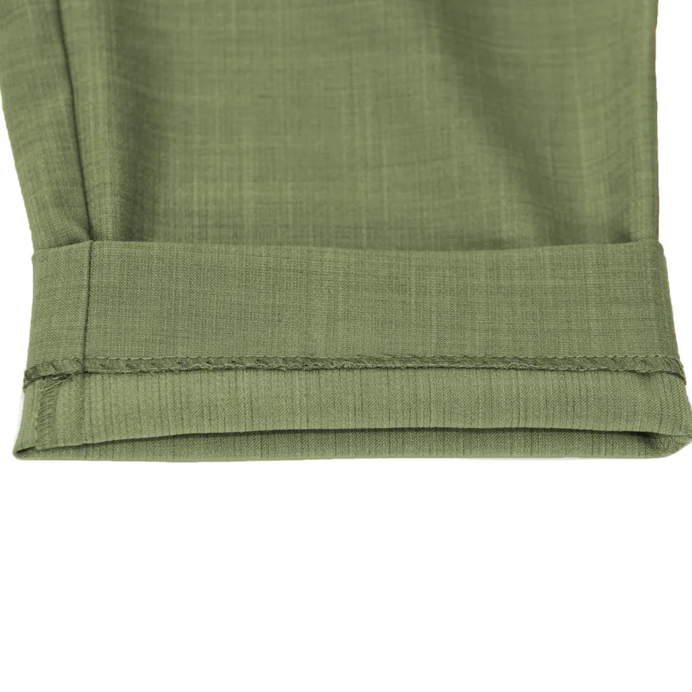 State and Liberty Athletic Fit Stretch Suit Pants - Heathered Forest Green