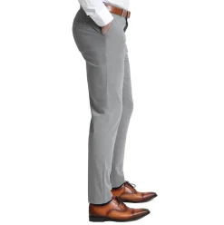 State and Liberty Athletic Fit Stretch Suit - Lightweight Heathered Smoked Grey