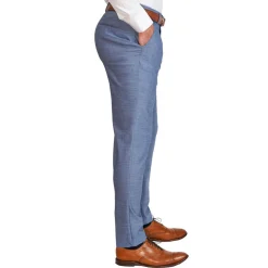 State and Liberty Athletic Fit Stretch Suit - Heathered Light Blue