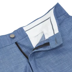 State and Liberty Athletic Fit Stretch Suit - Heathered Light Blue