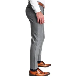 State and Liberty Athletic Fit Stretch Suit Pants - Heathered Grey