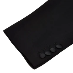 State and Liberty Athletic Fit Stretch Tuxedo Jacket - Black with Shawl Lapel