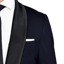 State and Liberty Athletic Fit Stretch Tuxedo - Navy with Shawl Lapel