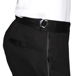 State and Liberty Athletic Fit Stretch Tuxedo Pants - Black