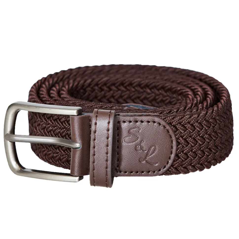 State and Liberty Casual Stretch Belt - Brown