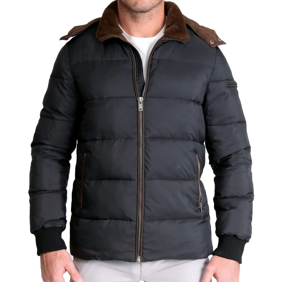 State and Liberty Down Puffer Coat - Black