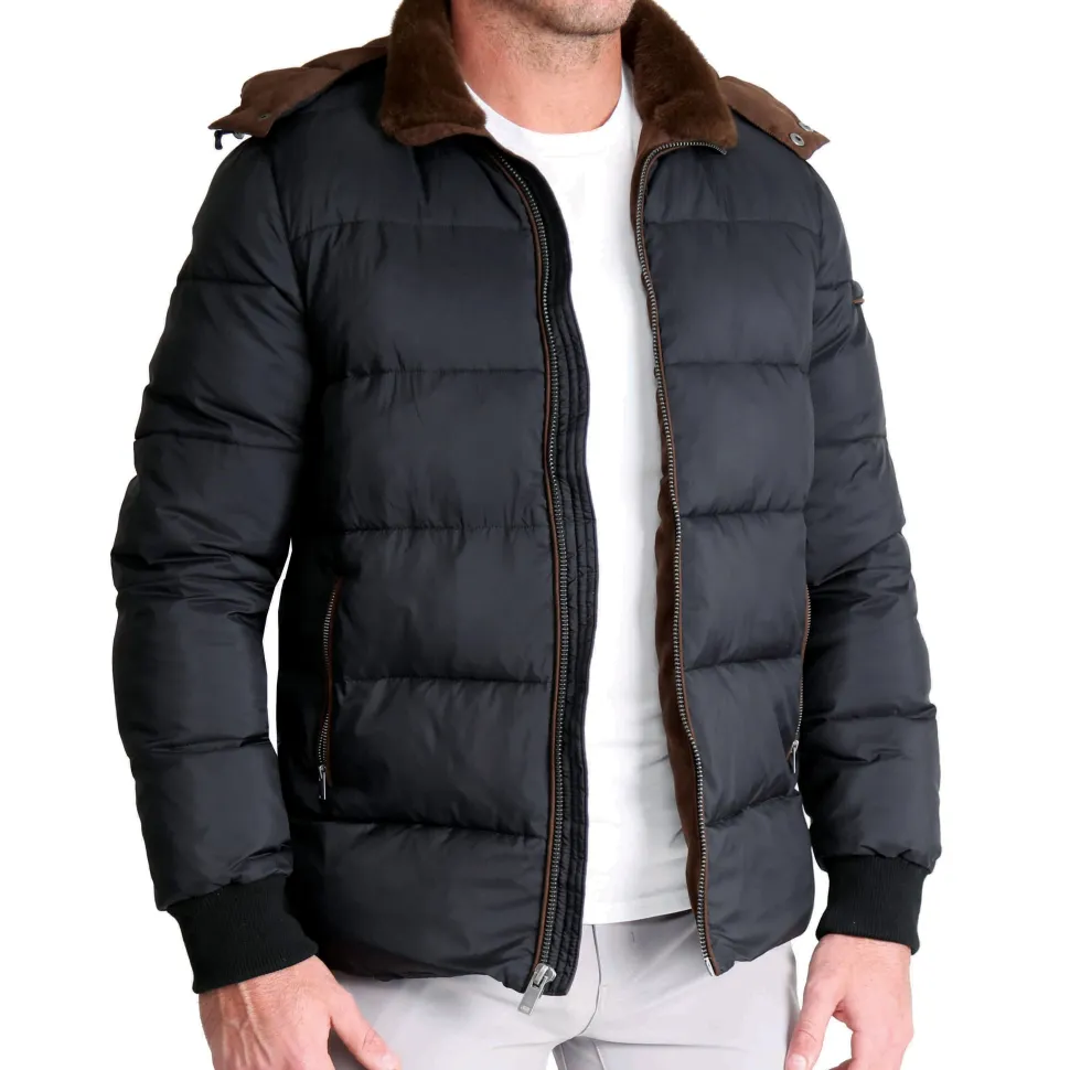 State and Liberty Down Puffer Coat - Black