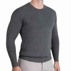 State and Liberty Heavy Knit Crewneck - Charcoal