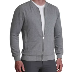 State and Liberty Knit Stretch Bomber - Grey