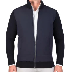 State and Liberty Knit Zip Jacket - Navy